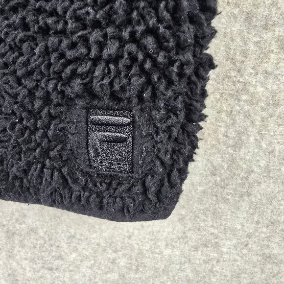 Fila Sport Womens Full-Zip Sherpa Jacket Black Size M Soft Polyester Cozy Casual - Picture 8 of 10